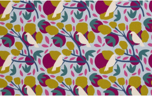 Canvas Bird Celeste