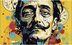 Panel Piel vegana Dalí