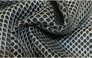 Mesh 3D Bicolor Petróleo Negro