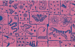 Popelín Algodón Boho Rosa
