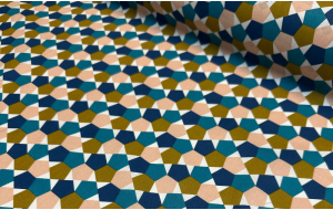 Popelín Algodón Fes Azules