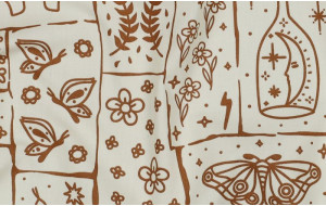 Popelín Algodón Boho Blanco