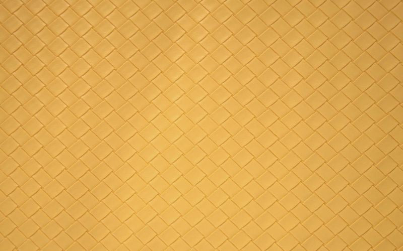 Faux Leather Yellow Hamper