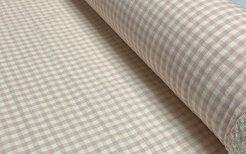 Vichy Seersucker Bicolor Butter Pink