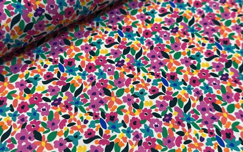 Poplin Cotton Live Flower
