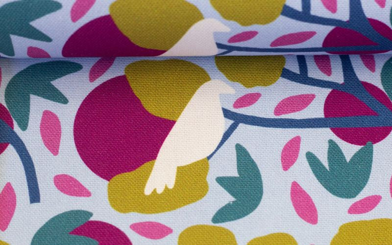 Canvas Bird Celeste