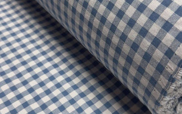 Vichy Seersucker Bicolor Indigo/Sky