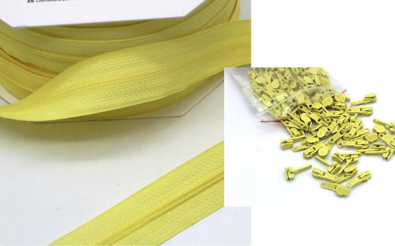 Cremallera KB Malla 3 Amarillo Nature