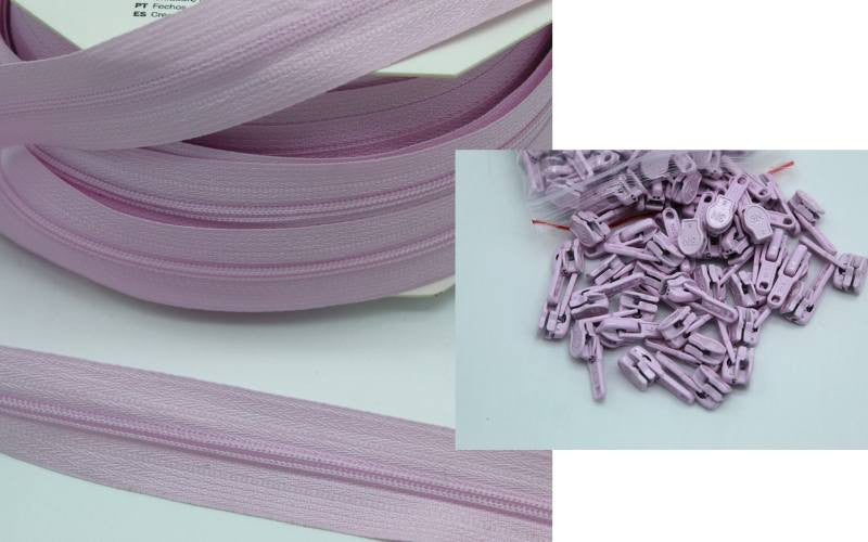 Cremallera KB Malla 3 Rosa Palo