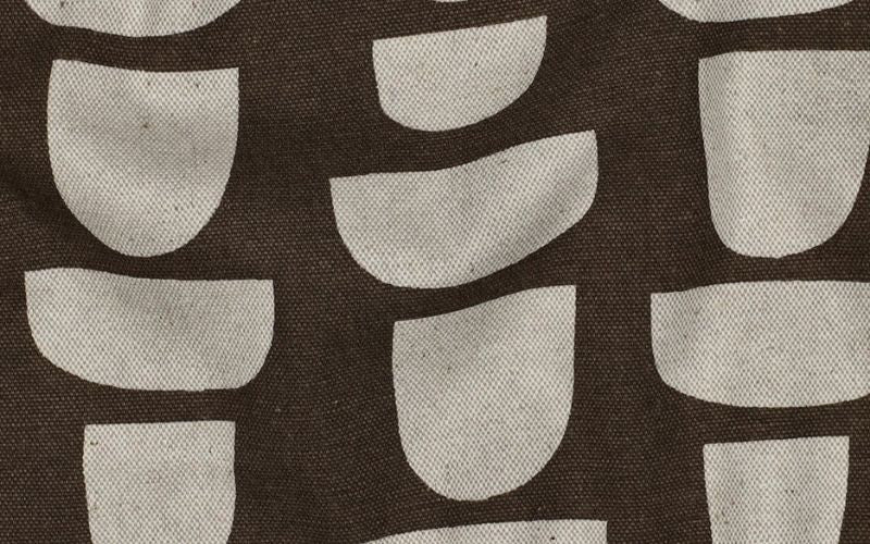 Brown Abstract Linen Canvas