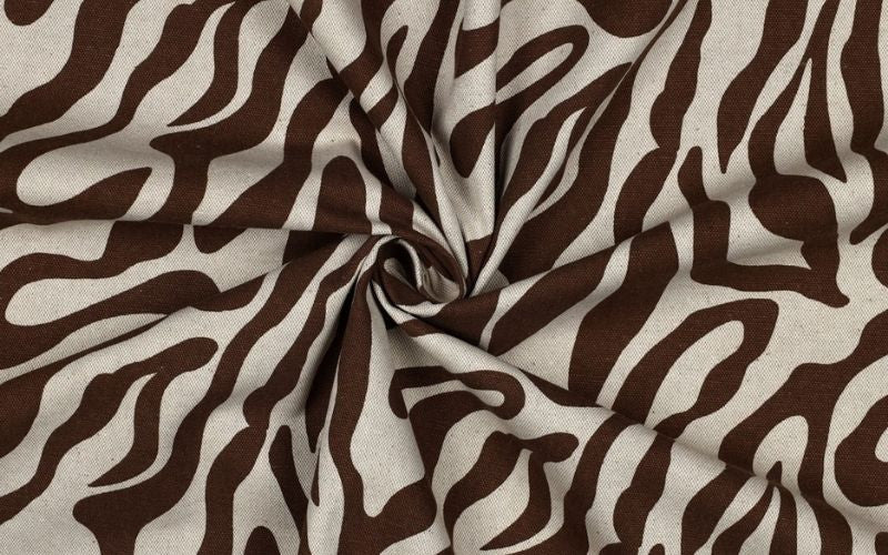 Brown Animal Linen Canvas