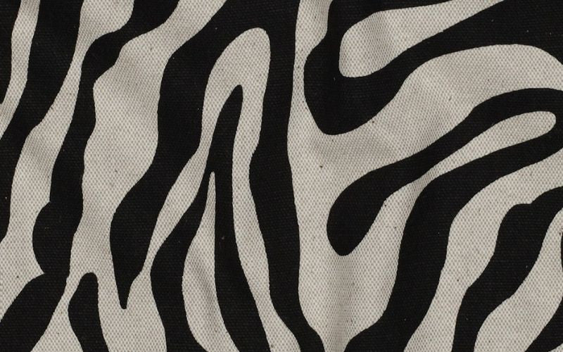 Black Animal Linen Canvas