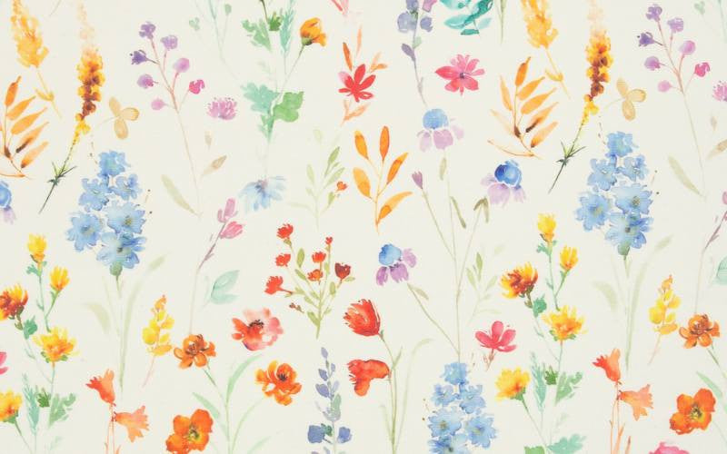 Waterproof Watercolor Floral Fabric
