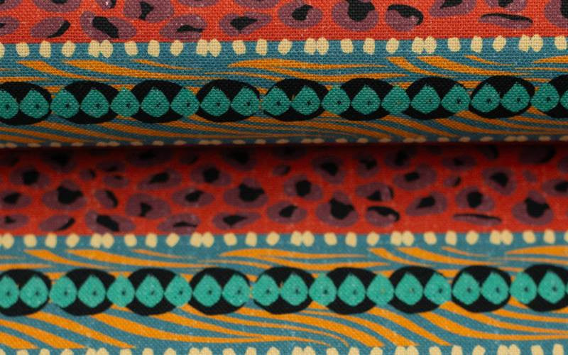 Canvas Wild Stripe Granate