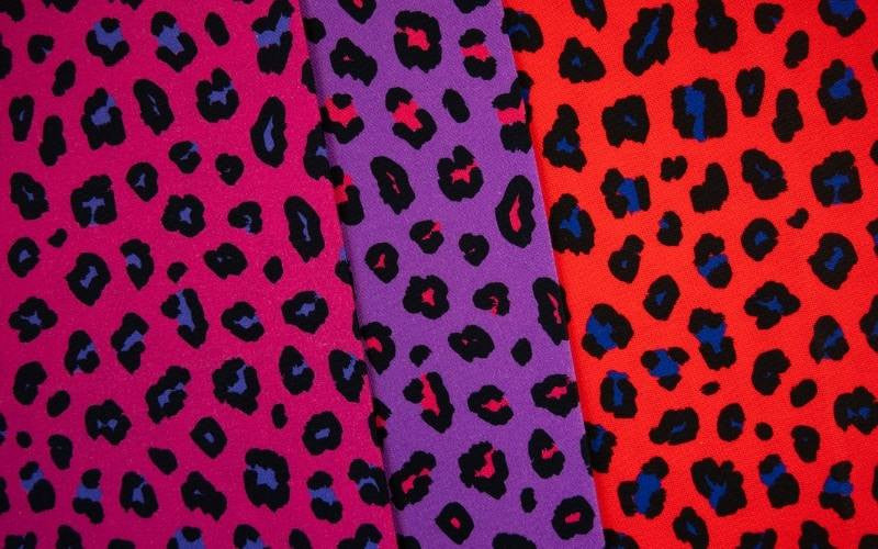 Abby Animal Print Pink Canvas