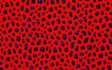 Abby Animal Print Orange Canvas