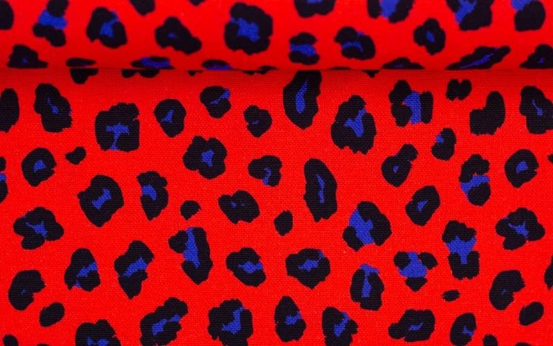 Abby Animal Print Orange Canvas