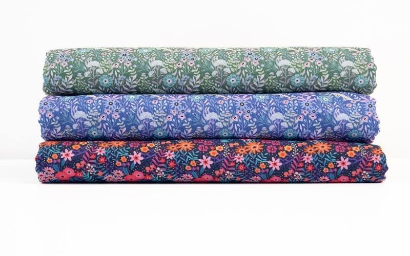 Poplin Cotton Bloom Green