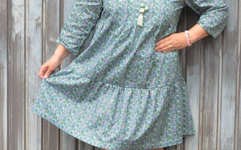 Poplin Cotton Bloom Green