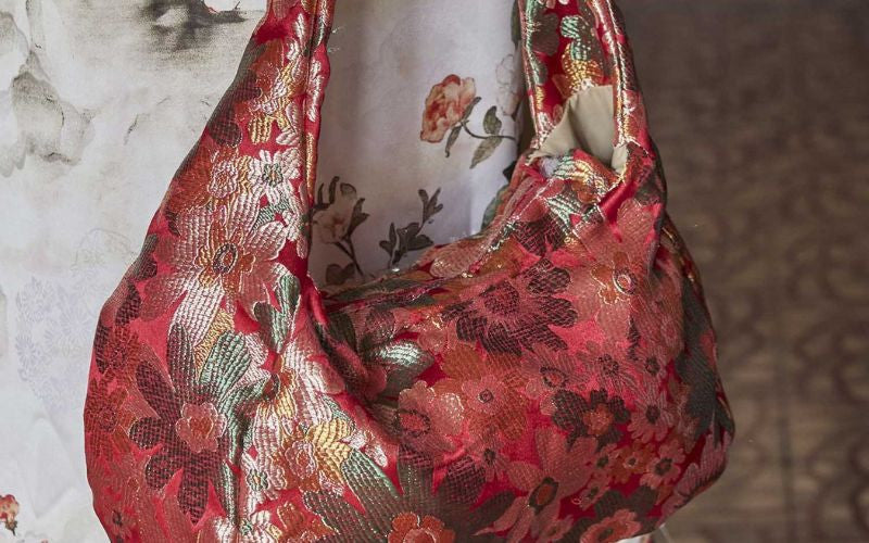 Katia Red Floral Brocade