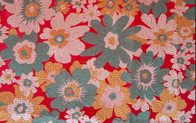 Katia Red Floral Brocade