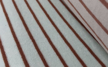 Celadon Caramel Striped Cotton Towel