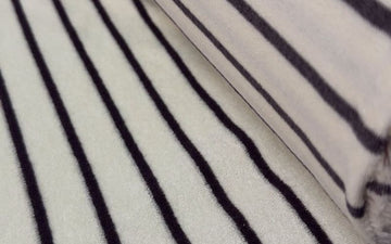 Towel Cotton Striped Ecru Brown