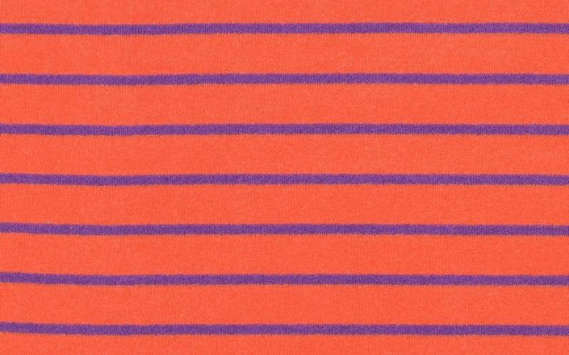 Orange Purple Striped Cotton Towel