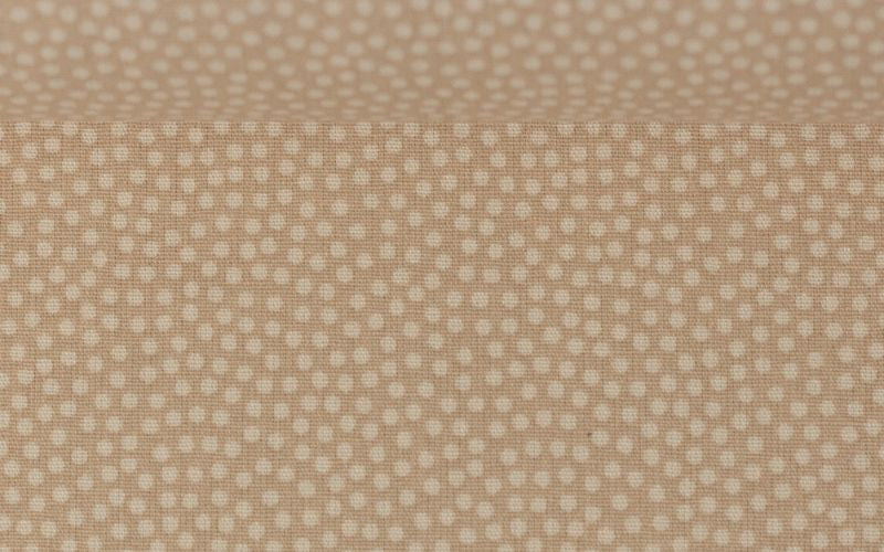 Poplin Cotton Two-Tone Polka Dot Beige