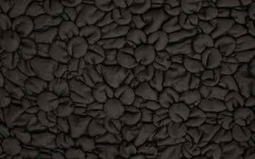 Acolchado Flores Negro