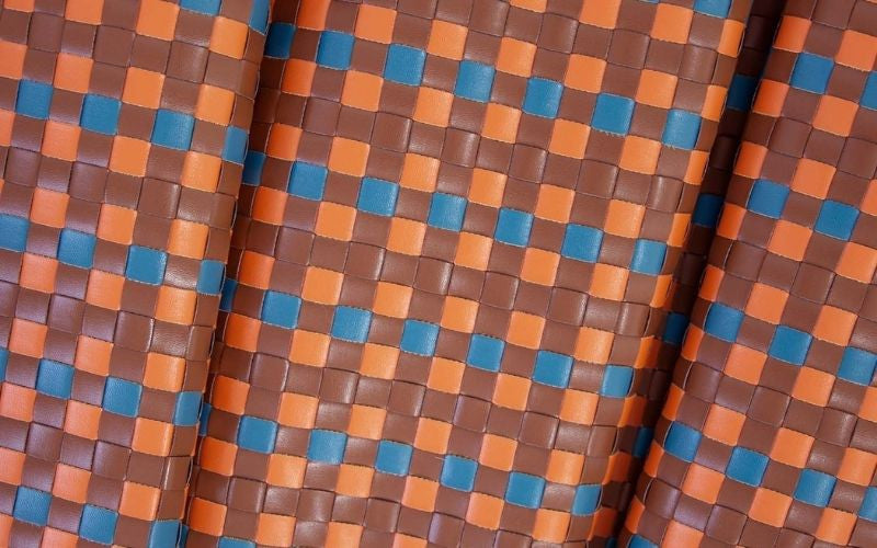 Meshwork Faux Leather Sunset