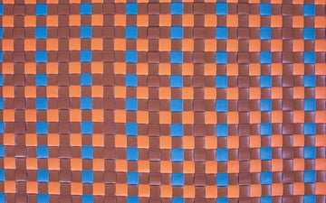 Meshwork Faux Leather Sunset