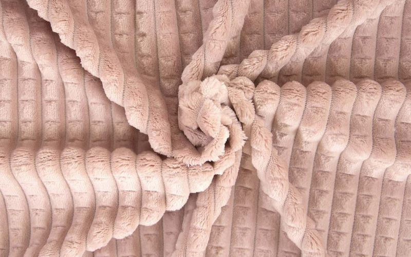 Waffle Pink Minky