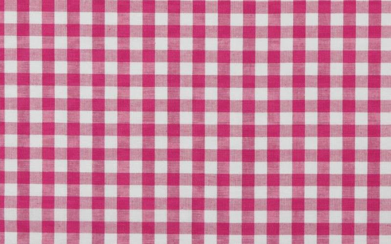 Popelín Algodón Vichy Fucsia 1cm