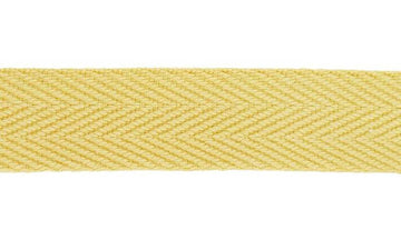Rollo 25m Cinta Algodón reciclado 30mm Amarillo Nature