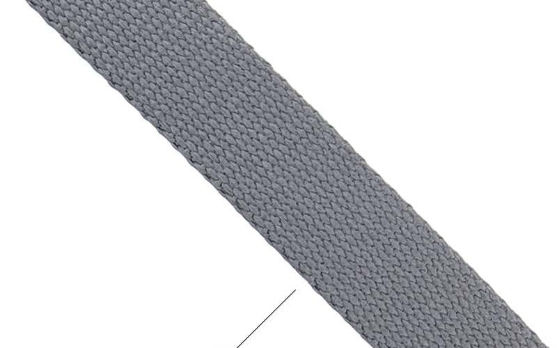 Cinta Algodón liso 30mm Gris