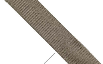 Plain Cotton Ribbon 30mm Light Brown