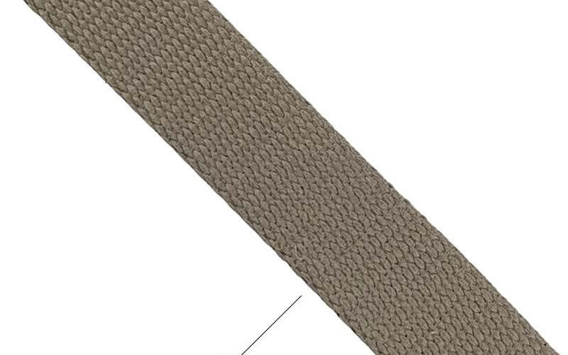 Plain Cotton Ribbon 30mm Light Brown