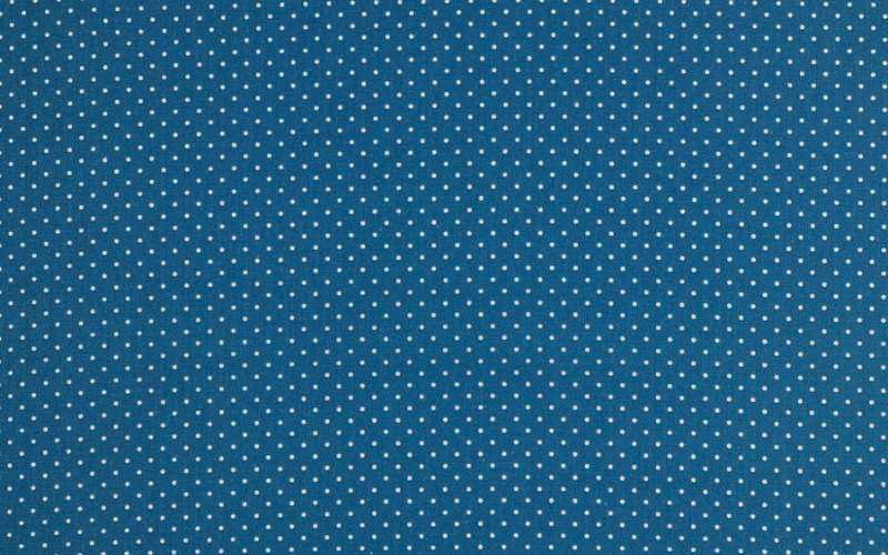 Popelín Algodón Topitos V2 Azul
