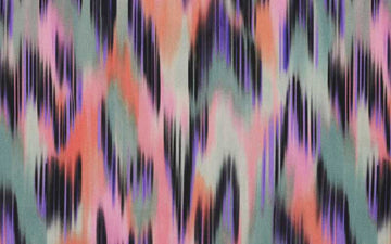 Algodón Satinado Abstracto Multicolor