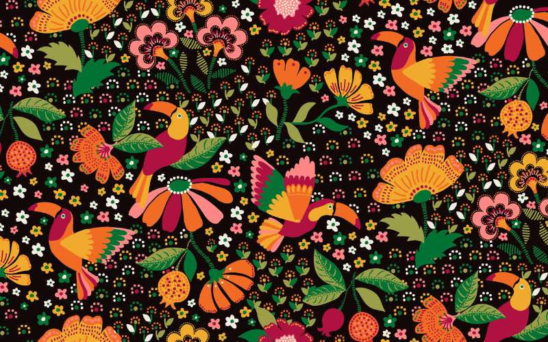 Black Iguazu Cotton Poplin
