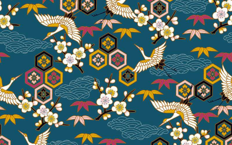 Poplin Cotton Nigata Petroleum