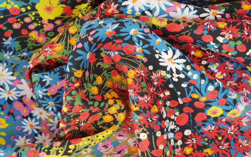 Viscosa Floral Negro