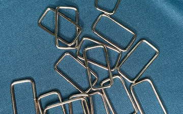 Piquete rectangular 40mm Níquel