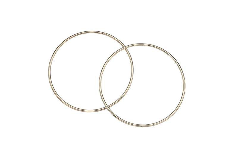 Aros/Asas de Metal Dorado 15cm