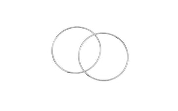 Aros/Asas de Metal Plata 10cm