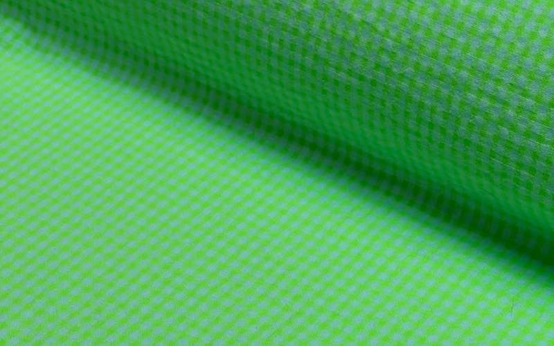Vichy Seersucker Mini Bicolor Pistachio Fluorescent