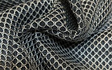 3D Mesh Bicolor Black