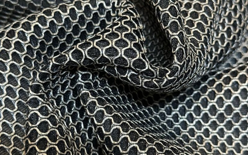 3D Mesh Bicolor Black