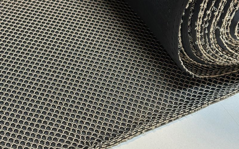 3D Mesh Bicolor Black